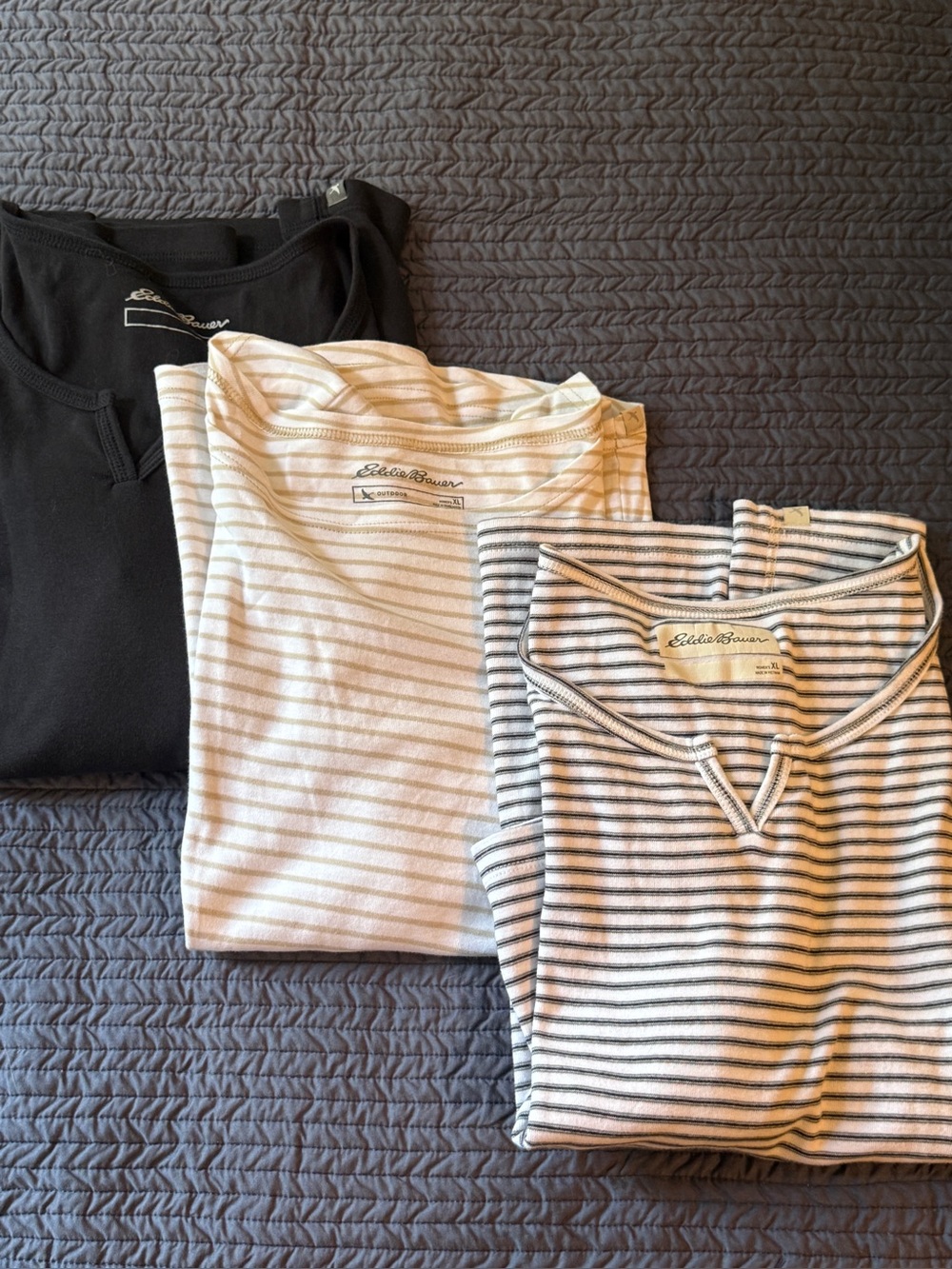 Eddie Bauer set of 3 women’s XL 3/4 length tshirts